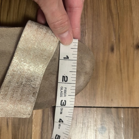 Munro Pisces Neutral Beige Leather Cork Strappy Comfort Sandals Women Sz 8M - Picture 10 of 11